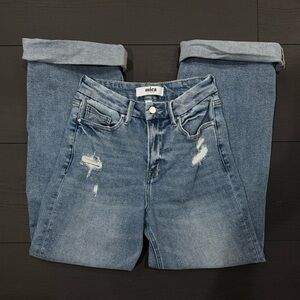 Vintage Straight Leg Denim Jeans